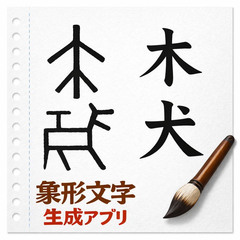 象形文字生成アプリ